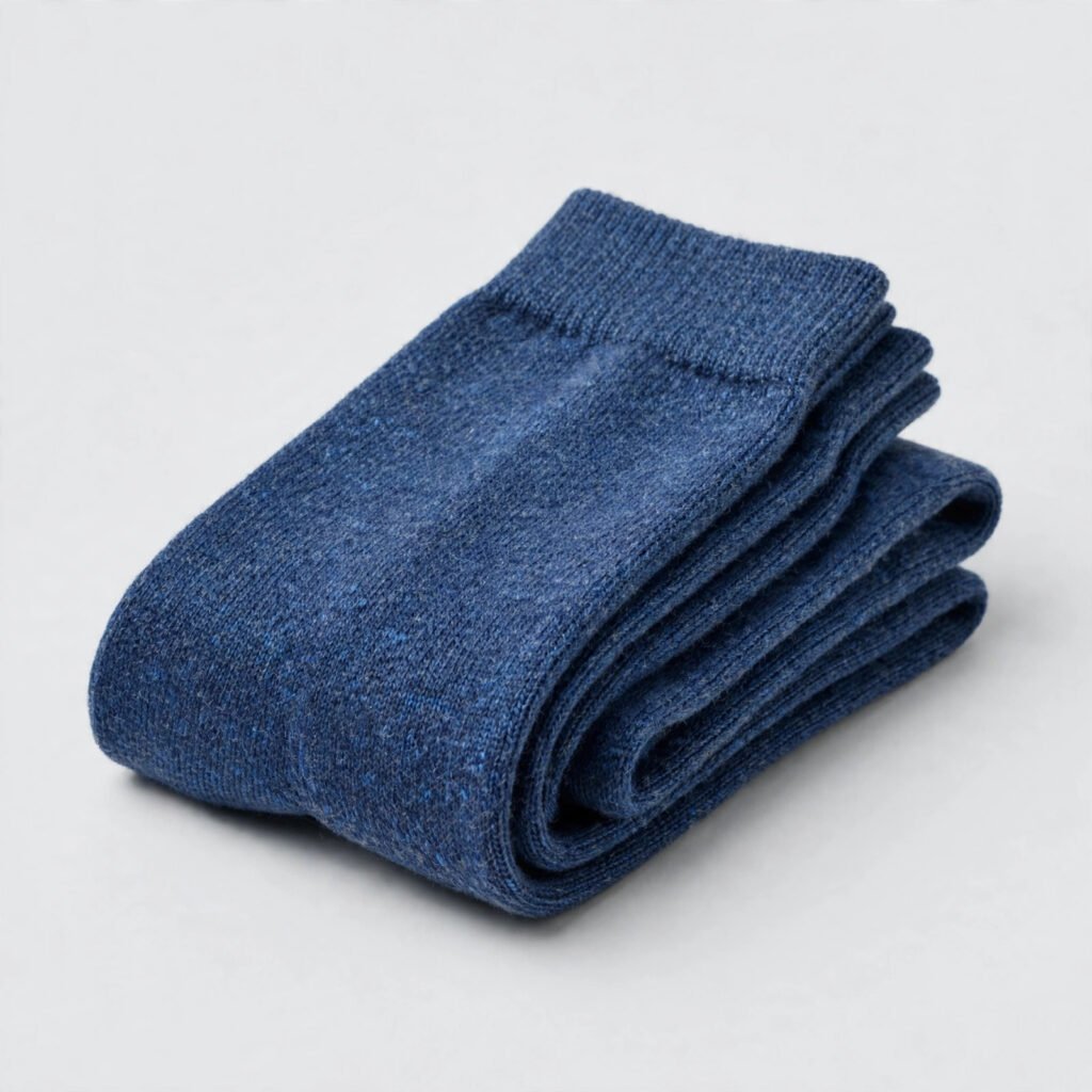 Chaussettes Laine Bleu Homme
